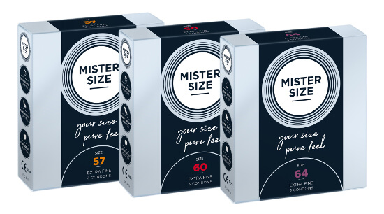 MISTER SIZE PROEFSET 57-60-64 (3x3 condooms)